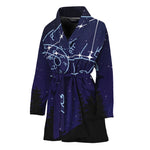 Capricorn Constellation Print Women's Bathrobe