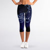 Capricorn Constellation Print Women's Capri Leggings