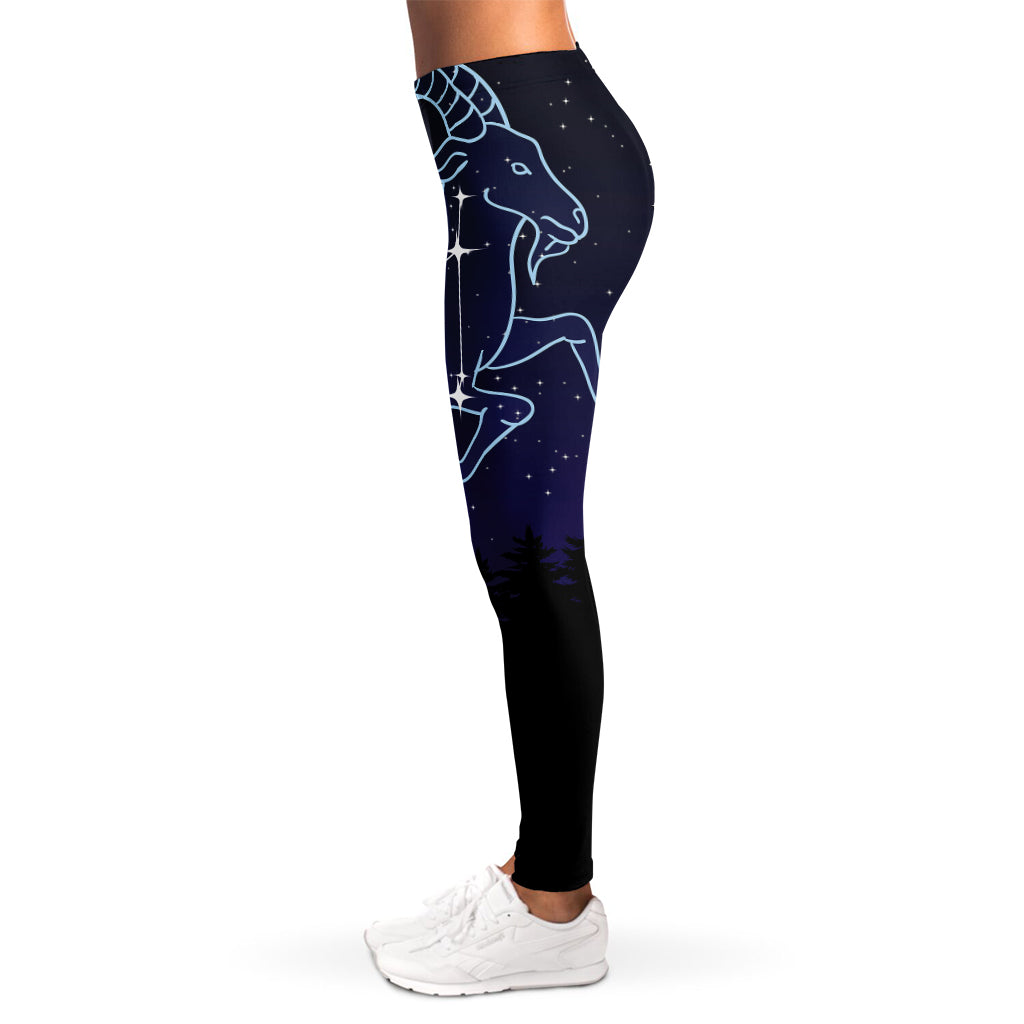 Capricorn Constellation Print Women's Leggings