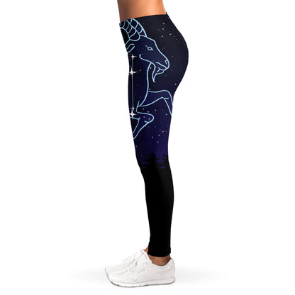 Capricorn Constellation Print Women's Leggings