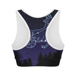 Capricorn Constellation Print Women's Sports Bra