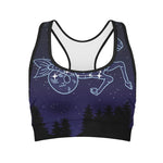 Capricorn Constellation Print Women's Sports Bra