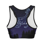 Capricorn Constellation Print Women's Sports Bra