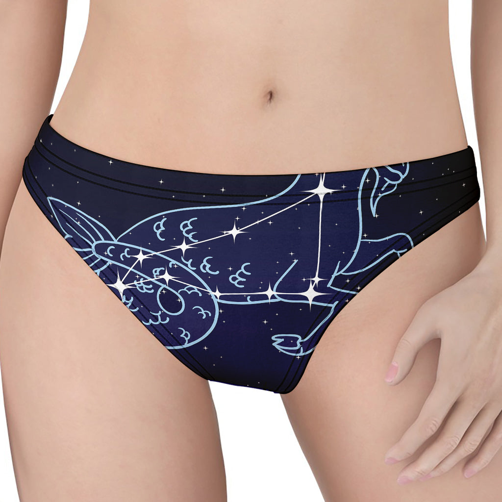 Capricorn Constellation Print Women's Thong