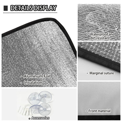 Himalaya Mountain Print Car Windshield Sun Shade