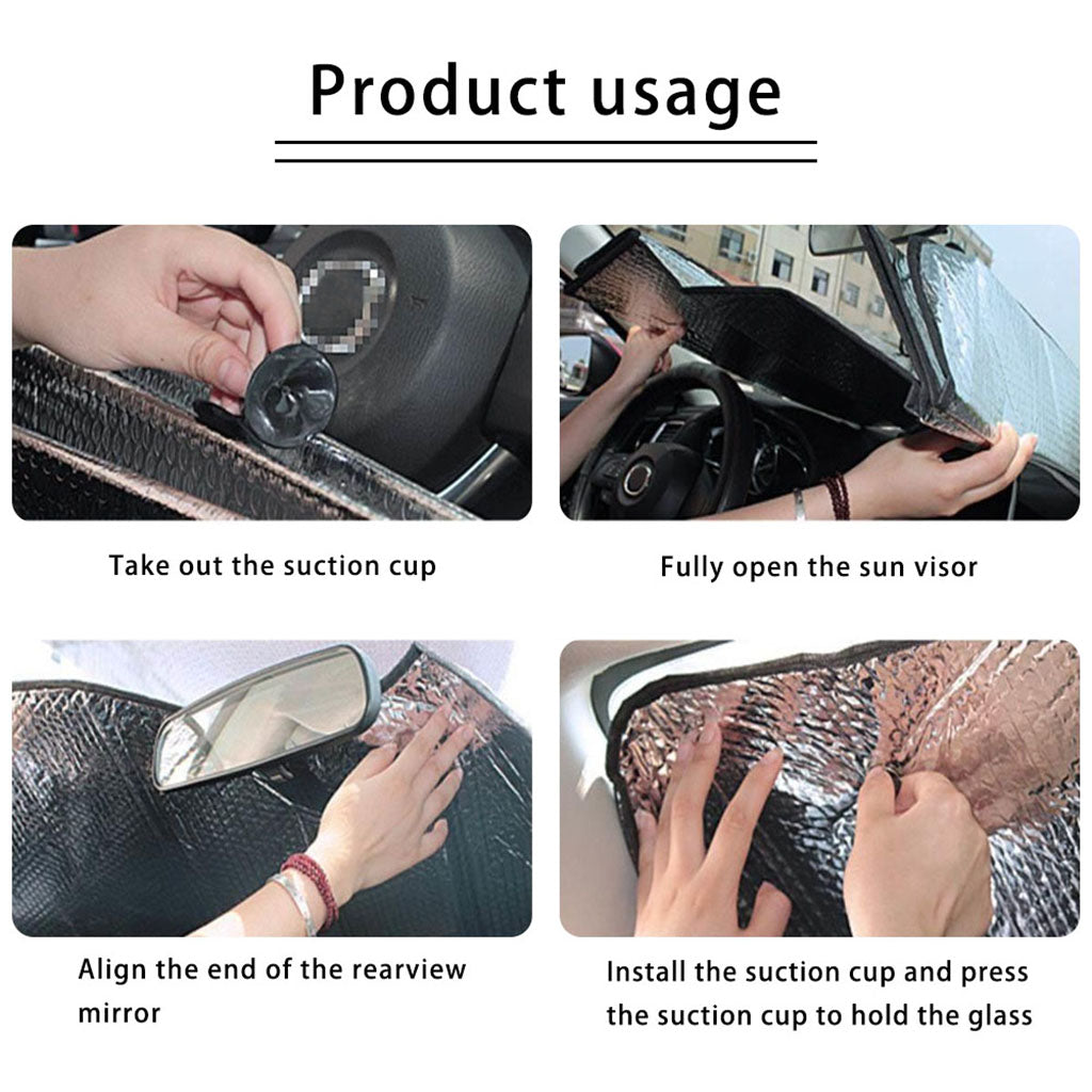 Earth And Space Print Car Windshield Sun Shade