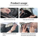Cartoon Bull Terrier Pattern Print Car Windshield Sun Shade