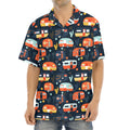 Caravan Camping Pattern Print Aloha Shirt