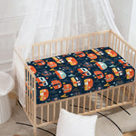 Caravan Camping Pattern Print Baby Crib Sheet