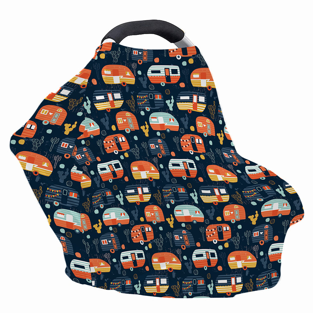 Caravan Camping Pattern Print Baby Seat Cover