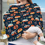 Caravan Camping Pattern Print Baby Seat Cover
