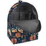 Caravan Camping Pattern Print Backpack