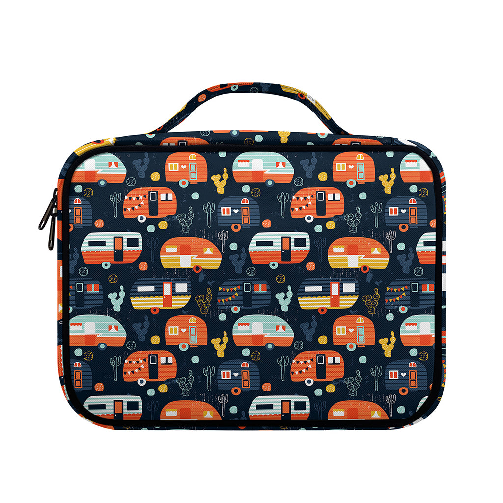 Caravan Camping Pattern Print Briefcase Bible Bag