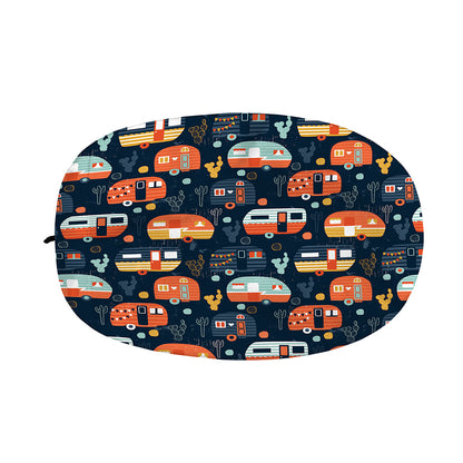 Caravan Camping Pattern Print Car Side Mirror Covers