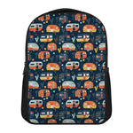 Caravan Camping Pattern Print Casual Backpack