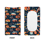 Caravan Camping Pattern Print Changing Pad Cover