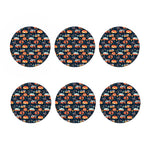 Caravan Camping Pattern Print Coaster Set