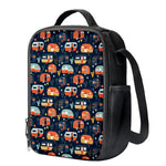 Caravan Camping Pattern Print Crossbody Lunch Bag