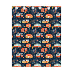 Caravan Camping Pattern Print Curtain