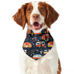 Caravan Camping Pattern Print Dog Bandana