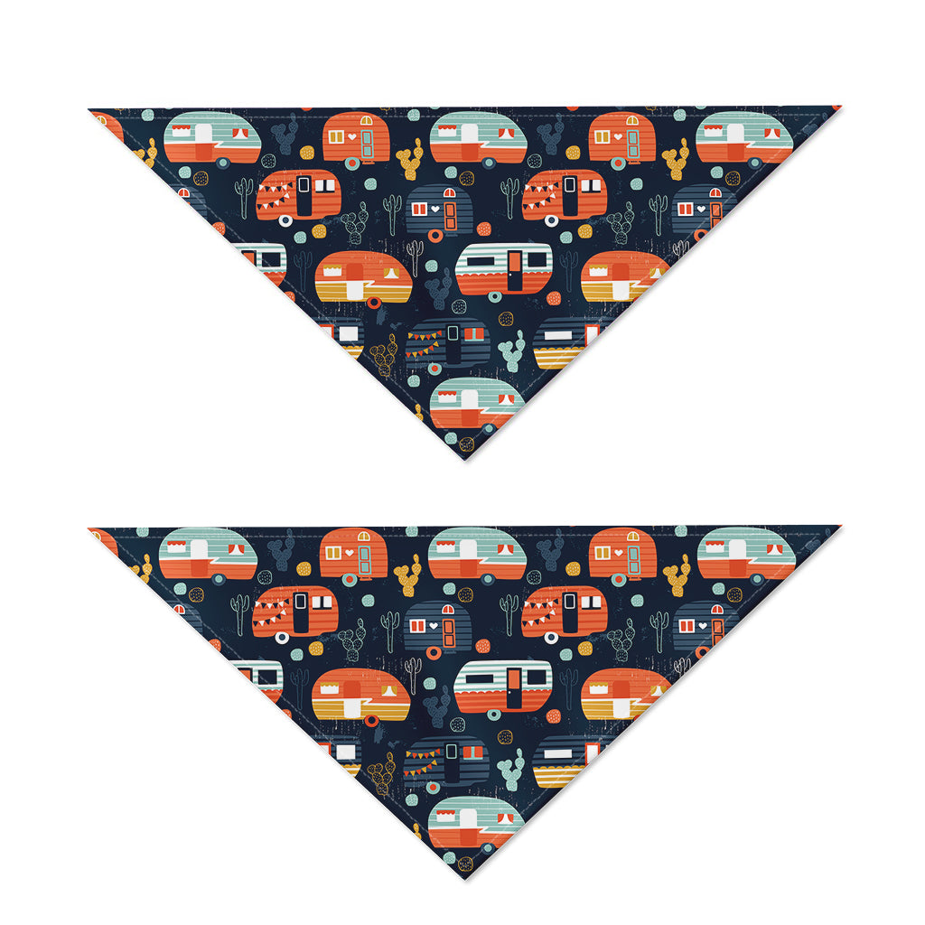 Caravan Camping Pattern Print Dog Bandana