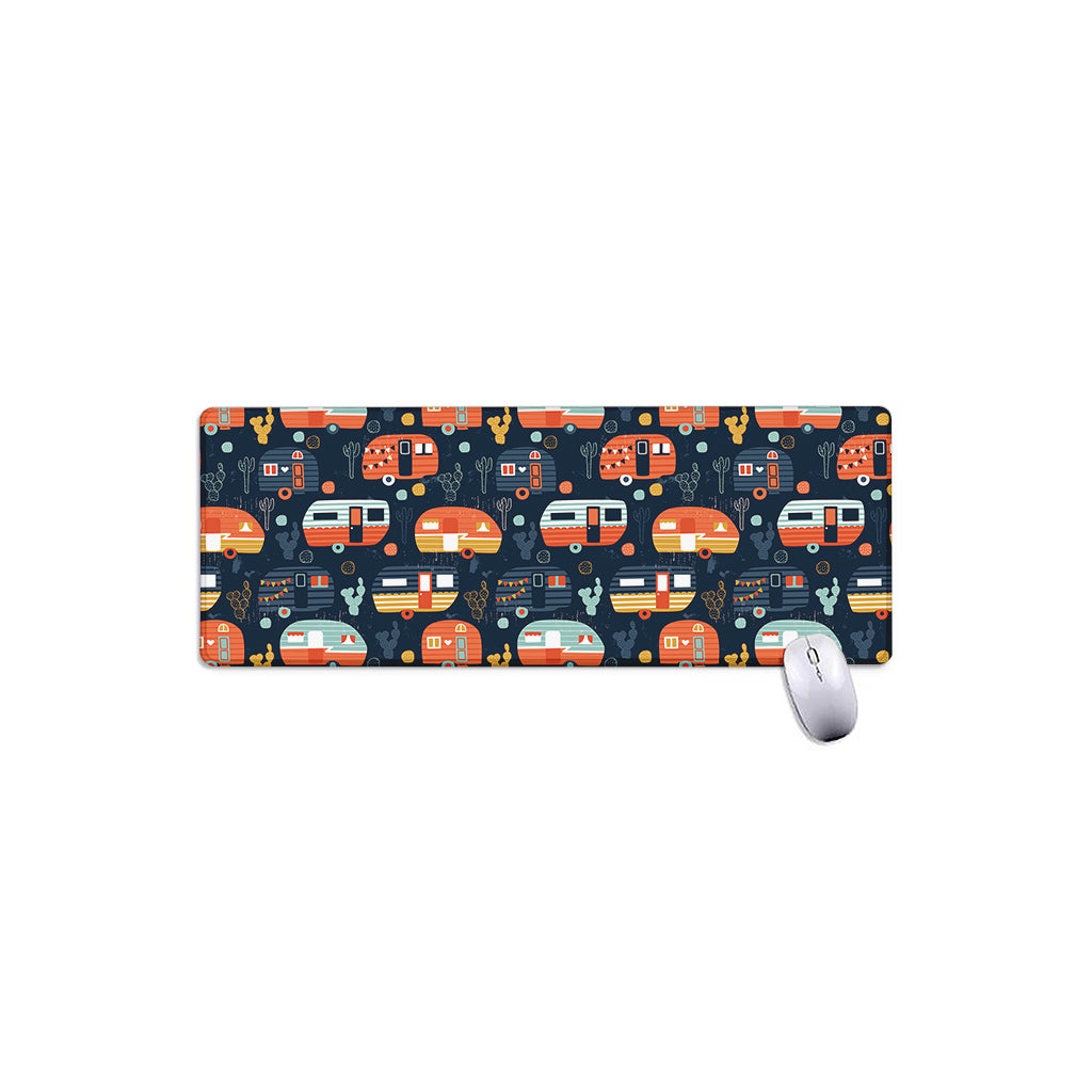 Caravan Camping Pattern Print Extended Mouse Pad