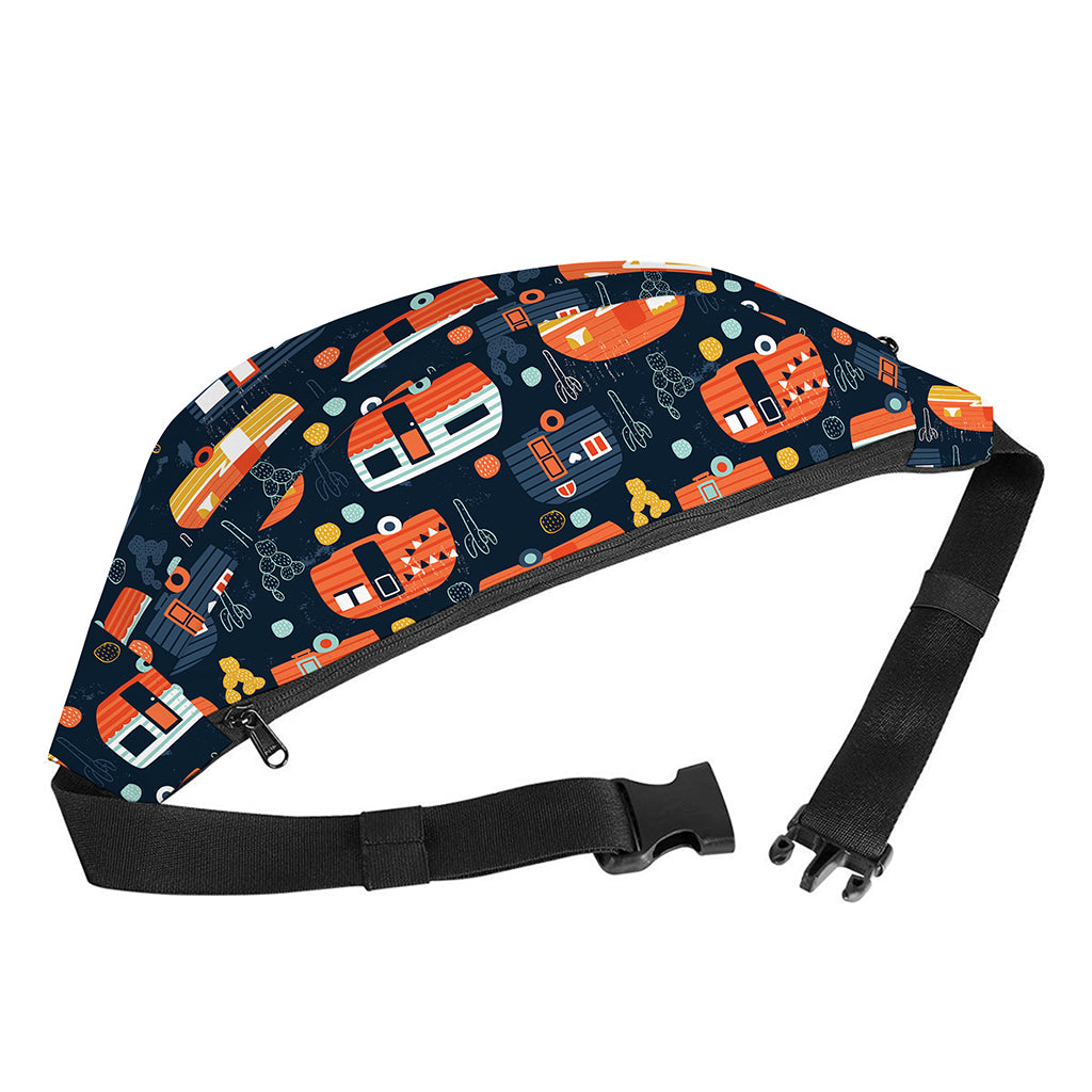 Caravan Camping Pattern Print Fanny Pack