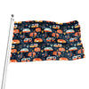 Caravan Camping Pattern Print Flag