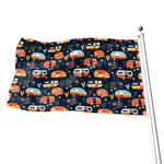 Caravan Camping Pattern Print Flag