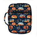 Caravan Camping Pattern Print Front Pocket Bible Bag