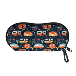 Caravan Camping Pattern Print Glasses Case