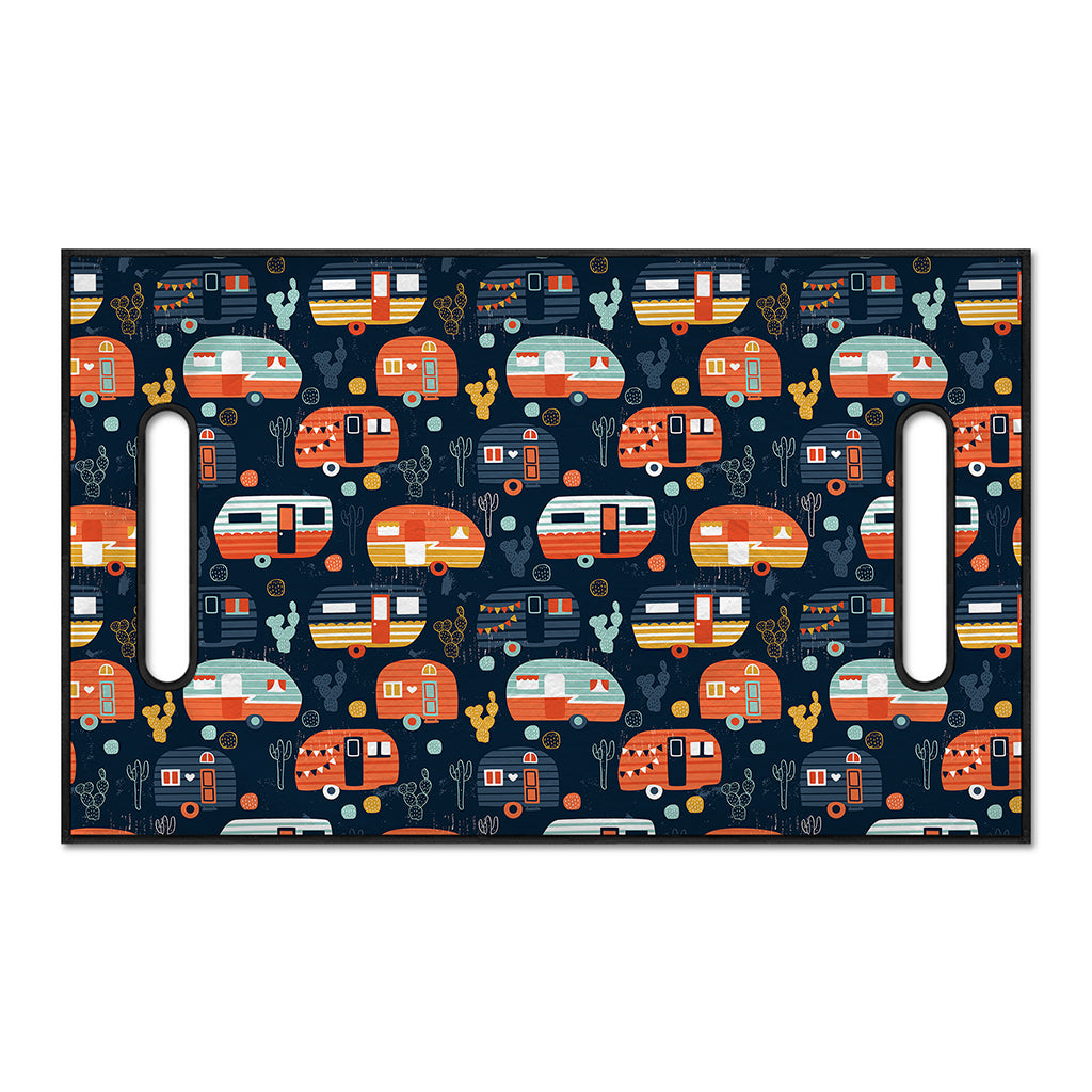 Caravan Camping Pattern Print Golf Cart Seat Cover