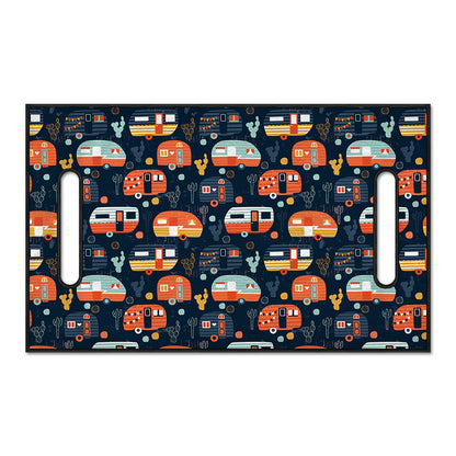 Caravan Camping Pattern Print Golf Cart Seat Cover