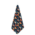 Caravan Camping Pattern Print Hand Towel