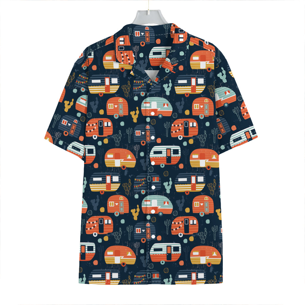 Caravan Camping Pattern Print Hawaiian Shirt