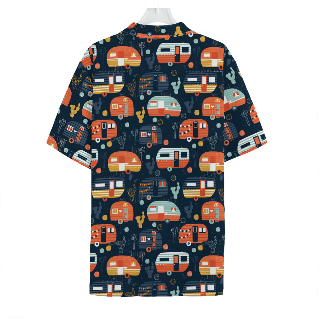 Caravan Camping Pattern Print Hawaiian Shirt