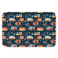 Caravan Camping Pattern Print Indoor Door Mat