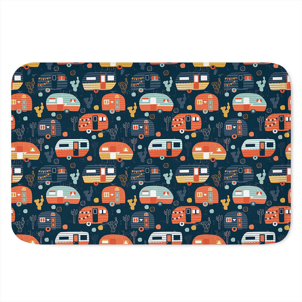 Caravan Camping Pattern Print Indoor Door Mat