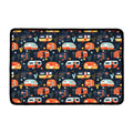 Caravan Camping Pattern Print Kitchen Mat