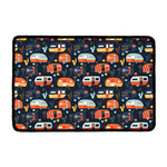 Caravan Camping Pattern Print Kitchen Mat