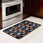 Caravan Camping Pattern Print Kitchen Mat