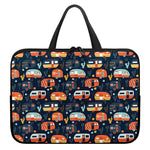 Caravan Camping Pattern Print Laptop Sleeve With Handle