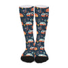 Caravan Camping Pattern Print Long Socks