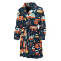 Caravan Camping Pattern Print Men's Bathrobe