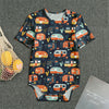 Caravan Camping Pattern Print Men's Bodysuit