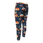 Caravan Camping Pattern Print Men's Compression Pants