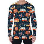 Caravan Camping Pattern Print Men's Long Sleeve T-Shirt