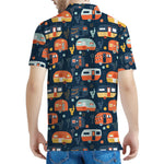 Caravan Camping Pattern Print Men's Polo Shirt