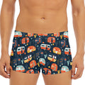 Caravan Camping Pattern Print Men's Short Boxer Briefs