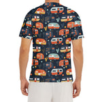 Caravan Camping Pattern Print Men's Short Sleeve Rash Guard